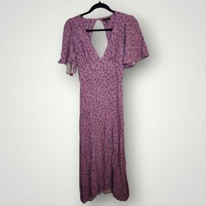 afrm x REVOLVE Zelda Dress in purple Lilac Ditsy Maxi size XS Sundress